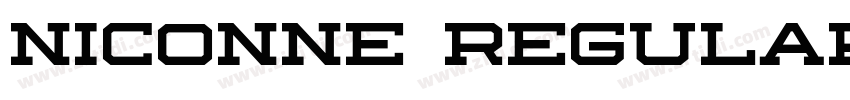 Niconne Regular字体转换